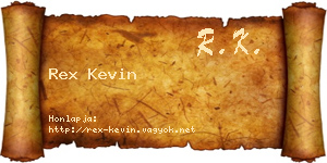 Rex Kevin névjegykártya